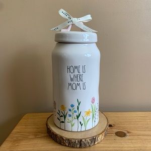 Rae Dunn - HOME IS WHERE MOM IS - Canister - New